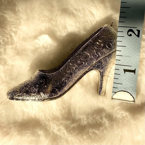 VICTORIAN Style Silver Tone Shoe Ornaments Set of 6 - Picture 16 of 16